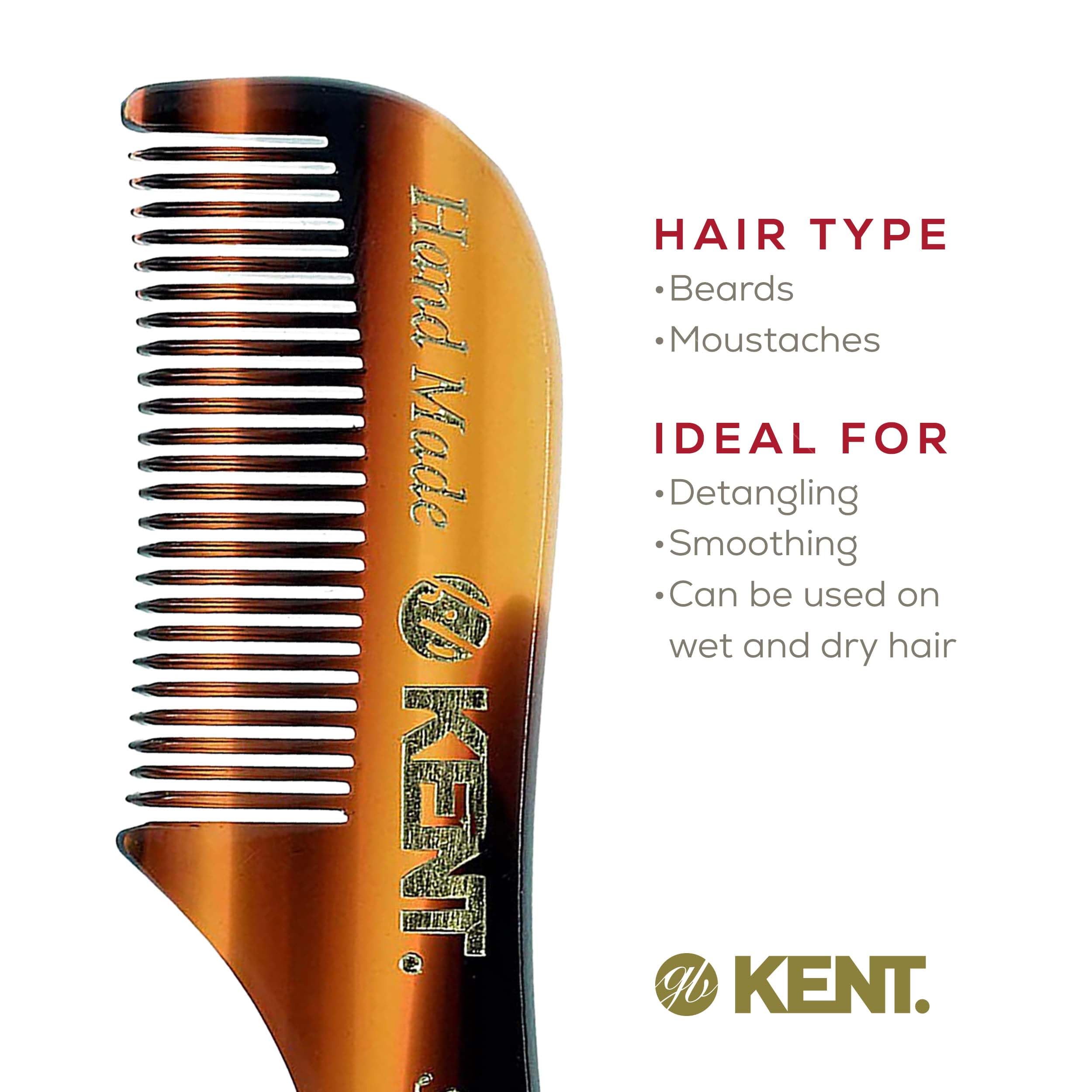 KENT 81T "Freddie" Handmade Beard Mustache Comb - Extra Small. Unbreakable Fine Toothed Be - Image 6