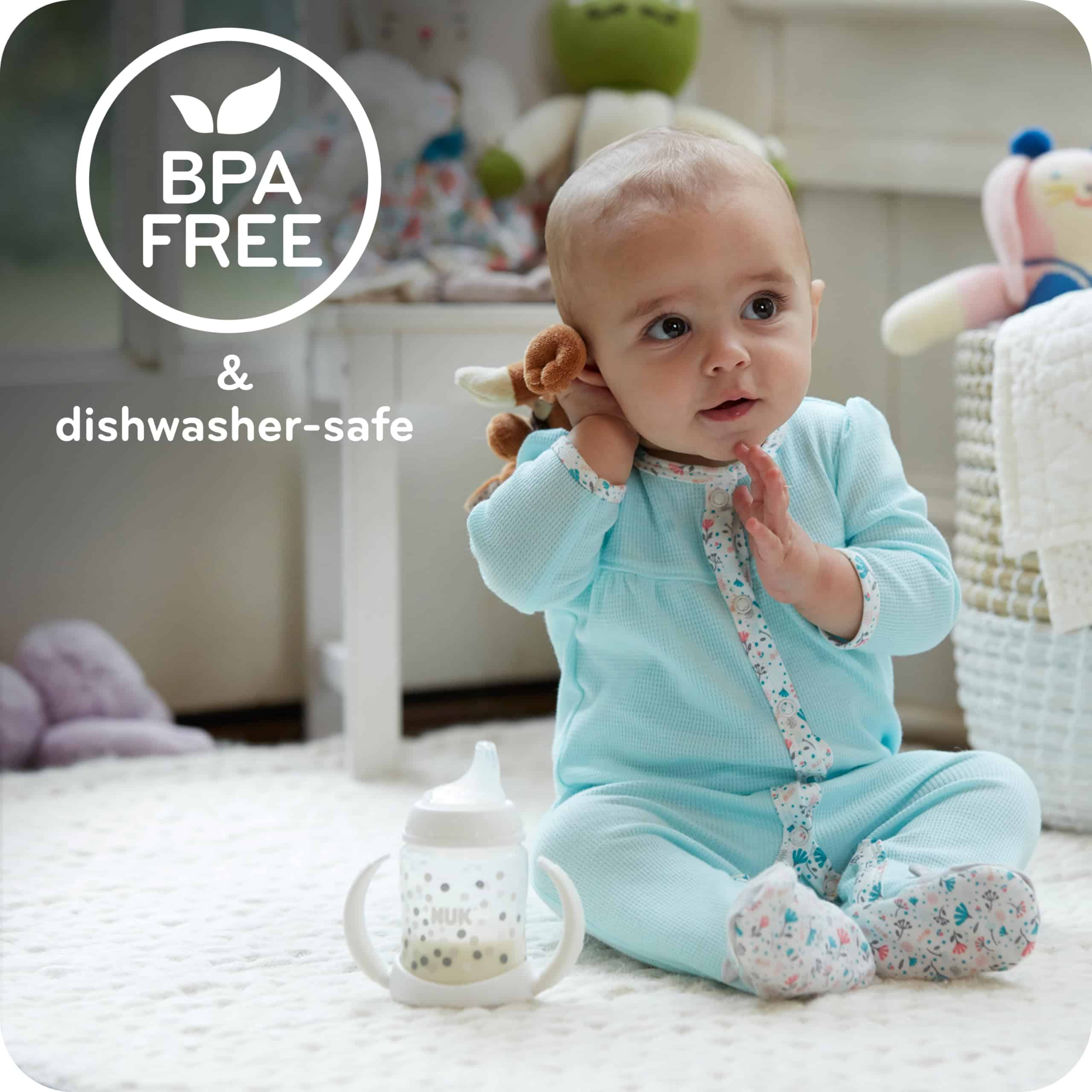 NUK Replacement Silicone Spout for NUK Active and Learner Cups and NUK Bottles, Clear - Image 3