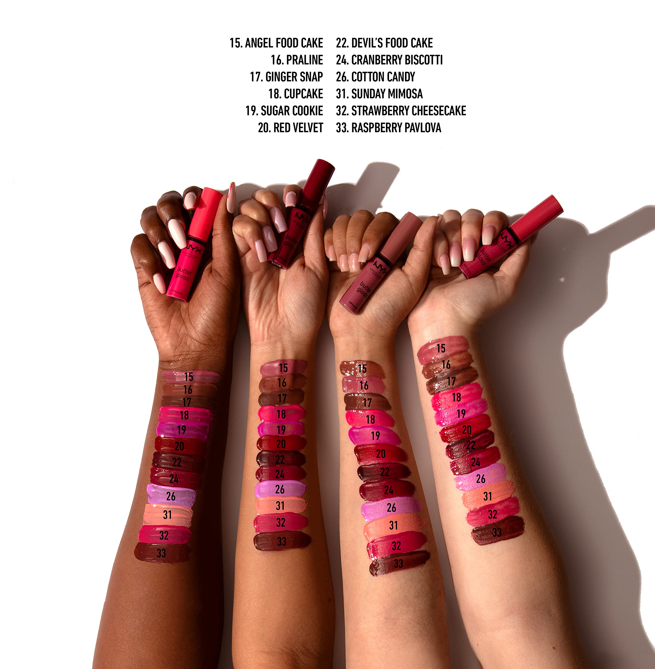 NYX PROFESSIONAL MAKEUP Butter Gloss, Non-Sticky Lip Gloss - Praline (Deep Nude) - Image 4