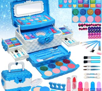 Kids Makeup Kit for Girl -Kids Makeup Kit Toys for Girls Make Up for Little Girls,Non Toxi
