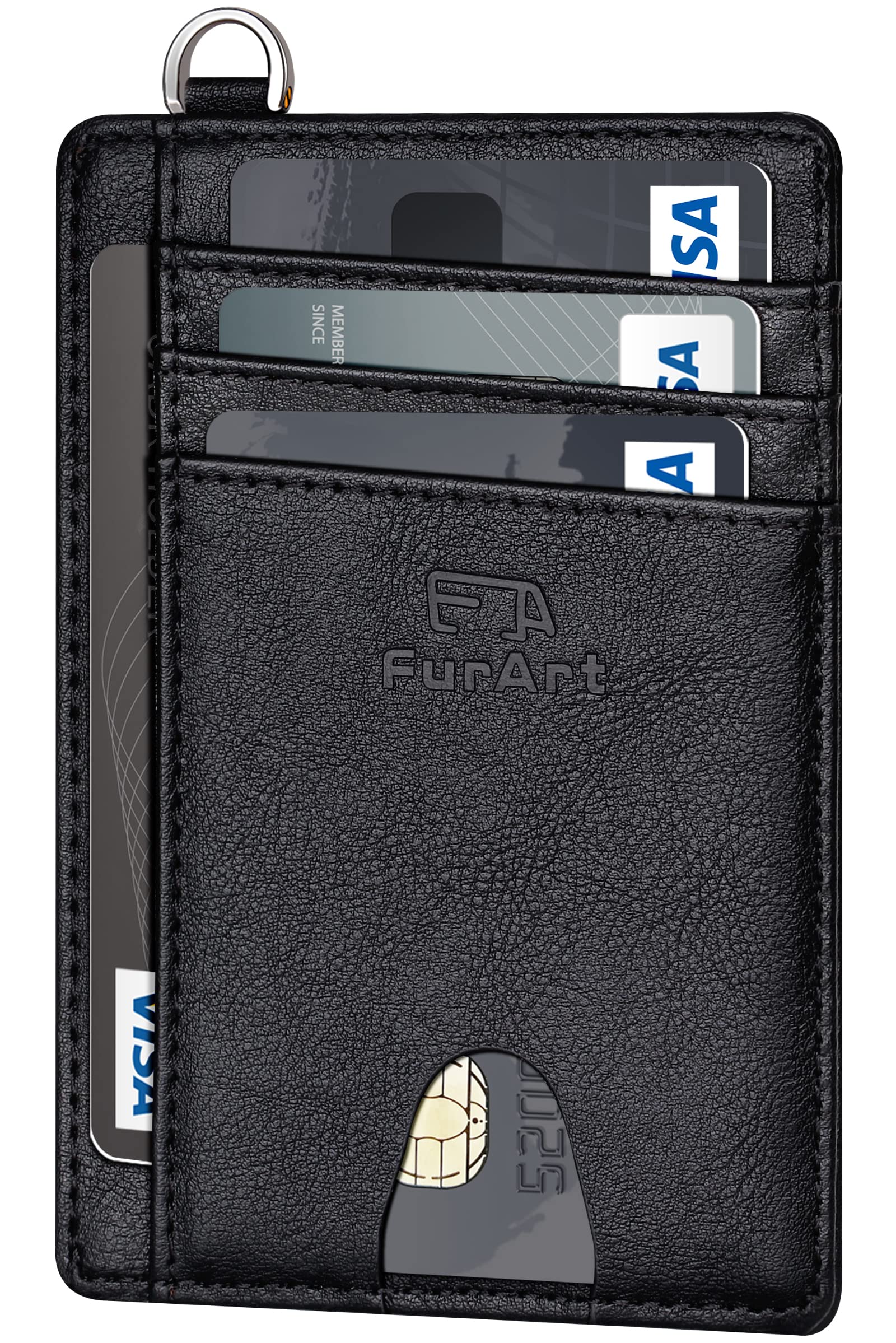 FurArt Slim Minimalist Wallet, Front Pocket Wallets, RFID Blocking, Credit Card Holder for