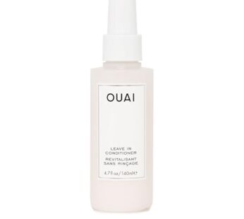 OUAI Leave In Conditioner & Heat Protectant Spray – Prime Hair for Style, Smooth Flyaways, Add Shine and Use as Detangling Spray – No Parabens, Sulfates or Phthalates (4.7 oz)