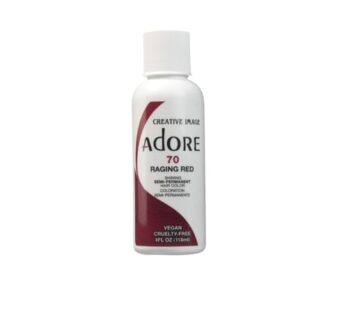 Adore Semi Permanent Hair Color – Vegan and Cruelty-Free Red Hair Dye – 4 Fl Oz – 070 Raging Red (Pack of 1)