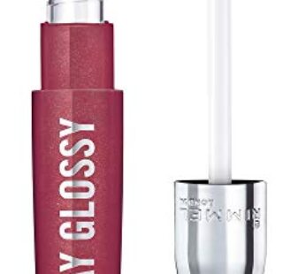 Rimmel Stay Glossy Lip Gloss – Non-Sticky and Lightweight Formula for Lip Color and Shine – 340 Captivate Me!, .18oz