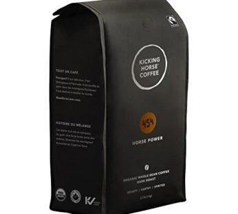 Kicking Horse Coffee, 454 Horse Power, Dark Roast, Whole Bean, 2.2 lb