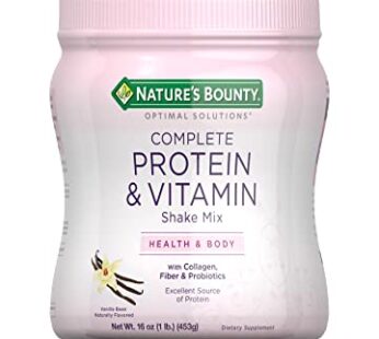 Nature’s Bounty Optimal Solutions Protein Powder with Vitamin C, 16 oz