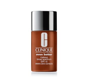 Clinique Even Better Makeup Medium Coverage Foundation Broad Spectrum SPF 15| Evens Skin Tone + Reduces Dark Circles, Spice