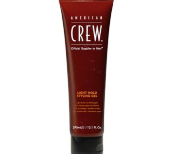 American Crew Men’s Hair Gel, Light Hold, Non-Flaking Styling Gel, 13.1 Fl Oz