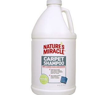 Nature’s Miracle Carpet Shampoo, Deep-Cleaning Stain and Odor Remover 64 Ounce