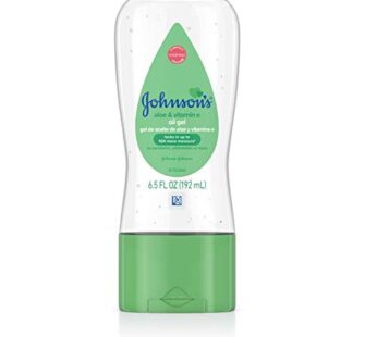Johnson’s Baby Oil Gel with Aloe Vera & Vitamin E, Hypoallergenic Baby Skin Care, 6.5 fl. oz