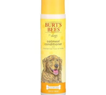 Burt’s Bees for Dogs Natural Oatmeal Conditioner with Colloidal Oat Flour and Honey | Puppy and Dog Shampoo, 10 Ounces