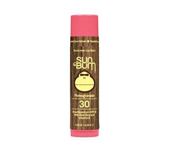 Sun Bum SPF 30 Sunscreen Lip Balm | Vegan and Cruelty Free Broad Spectrum UVA/UVB Lip Care with Aloe and Vitamin E for Moisturized Lips | Pomegranate Flavor |.15 oz