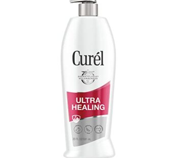 Curel Ultra Healing Lotion, Hand and Body Moisturizer for Extra Dry Skin, with Advanced Ceramide Complex and Hydrating Agents, for Tight Skin, 20 Ounces