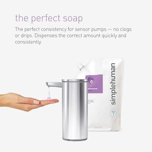 simplehuman Moisturizing Liquid Hand Soap Refill Pouch, 34 Fl Oz (Pack of 1), Fragrance Free, Count - Image 6