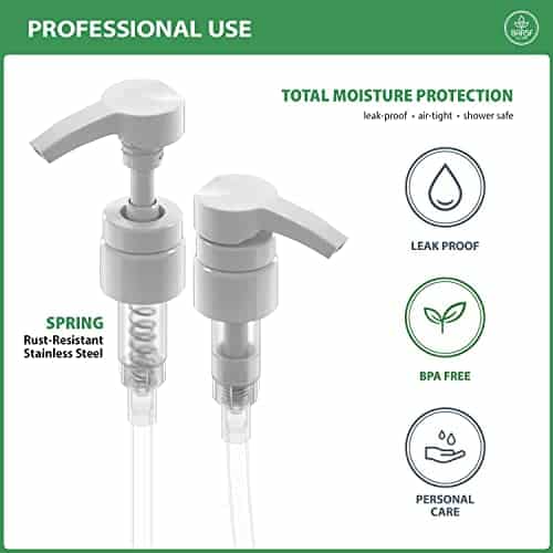 Universal Shampoo/Conditioner Pump for Bottle, 1 L/33.8 oz., Piece 2 White - Image 4
