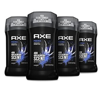 AXE Phoenix Deodorant 48H Odor Protection Crushed Mint & Rosemary Aluminum Free Deodorant for Men 3oz 4 Count