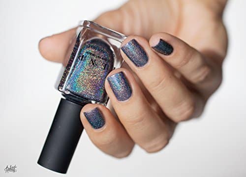 ILNP Maiden Lane - Charcoal Grey Ultra Holographic Nail Polish - Image 5