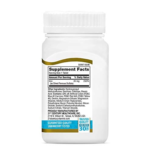 21st Century Slow Release Iron Tablets, 60 Count (Pack of 3) - Image 7
