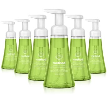 Method Foaming Hand Soap, Green Tea + Aloe, Biodegradable Formula, 10 Fl Oz (Pack of 6)