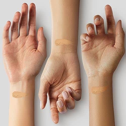 Maybelline Fit Me Dewy + Smooth Liquid Foundation Makeup, Medium Buff, 1 Count (Packaging May Vary) - Image 4