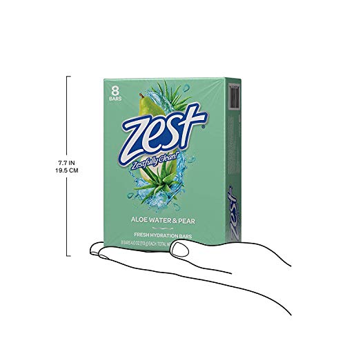 Zest 8-Bar Bath Size Soap, Fresh Aloe, 4 Ounce (Pack of 8) - Image 6