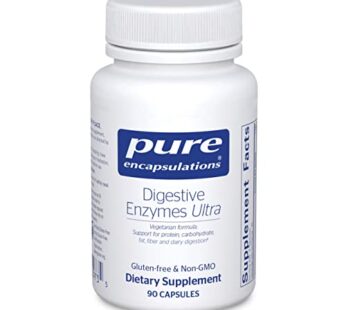 Pure Encapsulations Digestive Enzymes Ultra – Vegetarian Digestive Enzyme Supplement to Support Protein, Carb, Fiber, and Dairy Digestion* – 90 Capsules