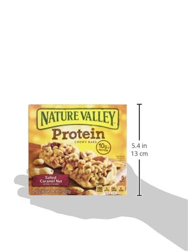 Nature Valley Chewy Protein Granola Bars, Salted Caramel Nut, 5 Bars, 7.1 OZ - Image 9