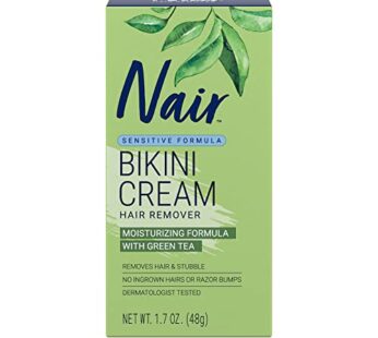 Nair Bikini Cream with Green Tea Sensitive Formula, 1.7 Ounce