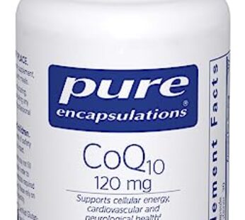 Pure Encapsulations CoQ10 120 mg – Coenzyme Q10 Supplement for Heart Health, Energy, Antioxidants, Brain & Memory Health – Cellular Health, Cognition & Cardiovascular Support* – 1-Month Supply