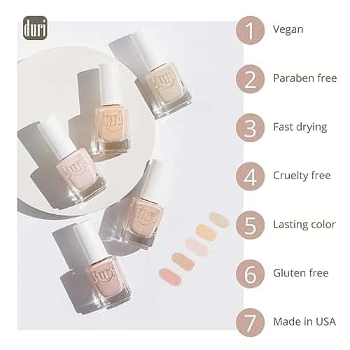 duri Nail Polish No.4, Blank, White, 0.5 Fl Oz - Image 3