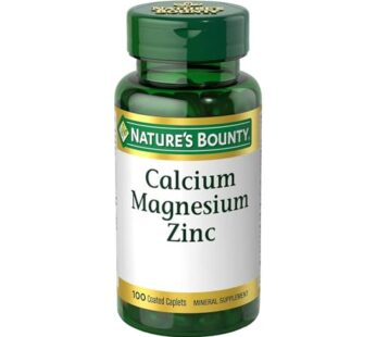 Nature’s Bounty Calcium Magnesium & Zinc Caplets, Immune & Supporting Bone Health, 100 Count
