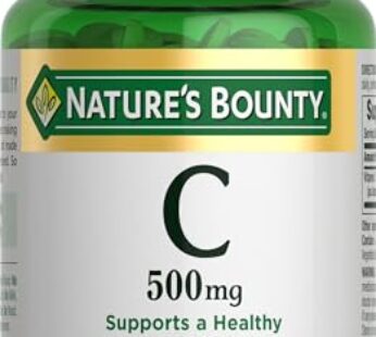 Nature’s Bounty Vitamin C Tablets, Vitamin Supplement, Supports a Healthy Immune System, 500mg, 100 Count