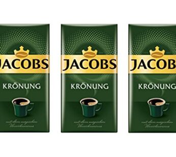 Jacobs Kronung Ground Coffee 500 Gram / 17.6 Ounce (Pack of 3)