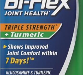 Osteo Bi-Flex Triple Strength Glucosamine with Turmeric, Joint Health Supplement, Coated Tablets, Original Version, 80 Count
