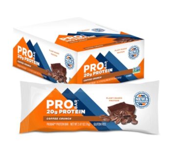 PROBAR – PROTEIN Bar, Coffee Crunch, Non-GMO, Gluten-Free, Healthy, Plant-Based Whole Food Ingredients, Natural Energy (12 Count)