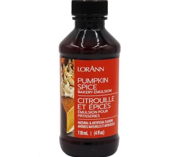Lorann Oils Pumpkin Spice Bakery Emulsion: Genuine Pumpkin Spice Blend, Perfect for Boosting Fall Flavors in Cakes, Cookies & Desserts, Gluten-Free, Keto-Friendly, Pumpkin Spice Flavoring Essential