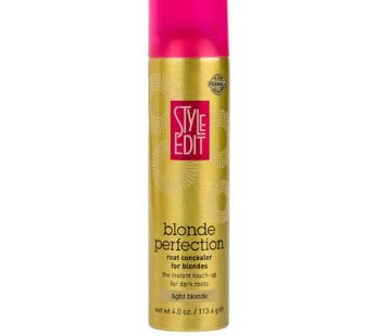 STYLE EDIT LIGHT BLONDE Root Concealer Touch Up Spray | Instantly Covers Grey Roots | Professional Salon Quality Cover Up Hair Products for Women |4 Ounce (Pack of 1)