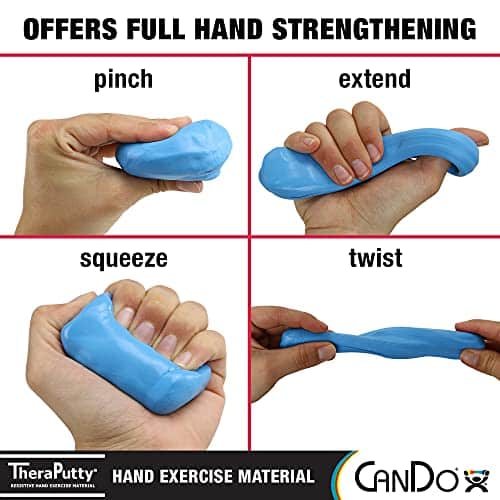 CanDo TheraPutty Standard Hand Exercise Putty For Rehabilitation, Exercises, Hand Therapy, and Occupational Therapy. Use To Strengthen Hand Muscles, Improve Fine Motor Skills, And Decrease Stress - Image 3