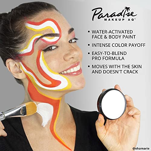 Mehron Makeup Paradise Makeup AQ Pro Size | Stage & Screen, Face & Body Painting, Special FX, Beauty, Cosplay, and Halloween | Water Activated Face Paint & Body Paint 1.4 oz (40 g) (Dark Green) - Image 4