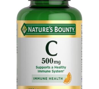 Nature’s Bounty Vitamin C, Supports a Healthy Immune System, Vitamin Supplement, 500mg, 250 Tablets