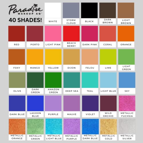 Mehron Makeup Paradise Makeup AQ Pro Size | Stage & Screen, Face & Body Painting, Special FX, Beauty, Cosplay, and Halloween | Water Activated Face Paint & Body Paint 1.4 oz (40 g) (Dark Green) - Image 5