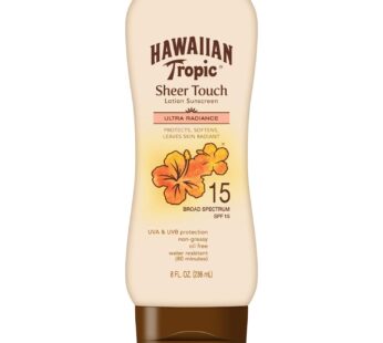 Hawaiian Tropic Sheer Touch Spf#15 Lotion 8oz (3 Pack)