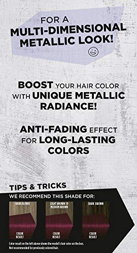 Schwarzkopf Got2b Metallics Permanent Hair Color, M68 Dark Ruby - Image 3