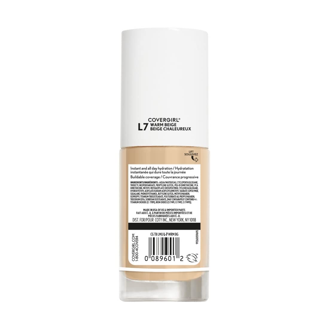 COVERGIRL, truBlend Liquid Foundation Makeup, Warm Beige, 1 oz, 1 Count (packaging may vary) - Image 3