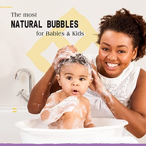 Alaffia Babies and Kids Bubble Bath, Gentle Baby Essentials for Delicate Skin, Cleansing & Calming Bubbles, Plant Based Formula, Vegan, Lemon Lavender, 32 Fl Oz - Image 3