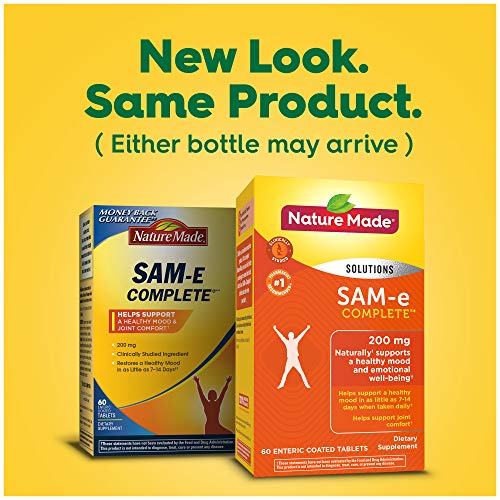 Nature Made SAM-e 200 mg Complete, Dietary Supplement for Mood Support, 60 Tablets, 30 Day Supply - Image 12