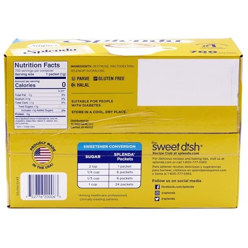 SPLENDA Zero Calorie Sweetener, 700 Count Packets - Image 8