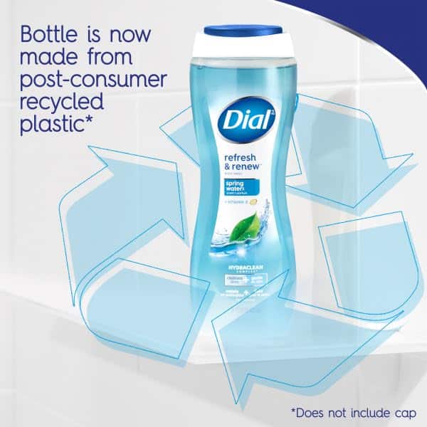 Dial Body Wash, Refresh & Renew Spring Water, 16 fl oz, Pack of 6 - Image 7
