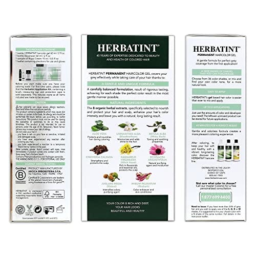 Herbatint Permanent Haircolor Gel, 7R Copper Blonde, Alcohol Free, Vegan, 100% Grey Coverage - 4.56 oz - Image 3