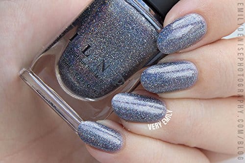 ILNP Maiden Lane - Charcoal Grey Ultra Holographic Nail Polish - Image 9